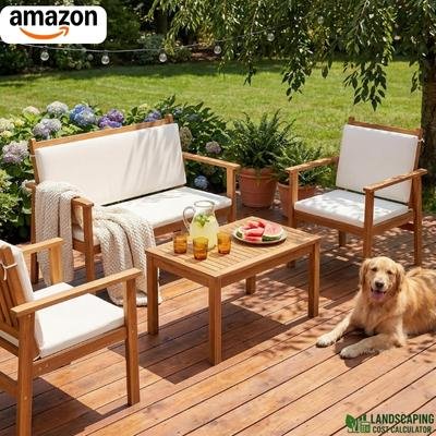 Devoko 4-Piece Patio Conversation Set