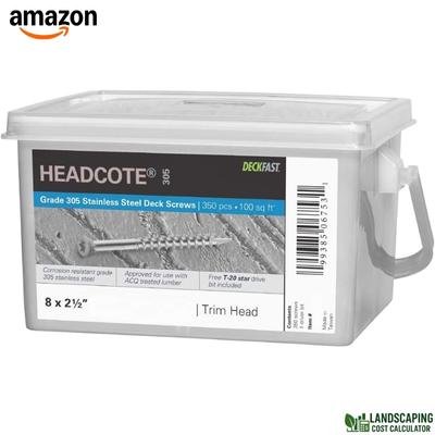 Headcote Stainless Steel Deck Screws