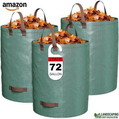 Reusable Lawn & Leaf Bags 72 Gal 3-pack